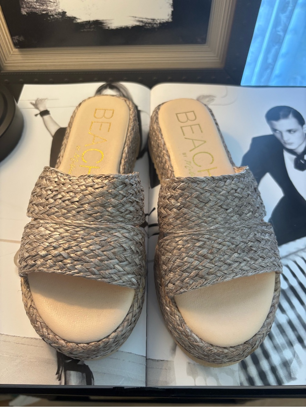BEACH by Matisse Braided Slide Sandals in Natural